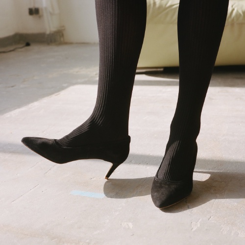 Sica Heels, black suede | Balagan Studio
