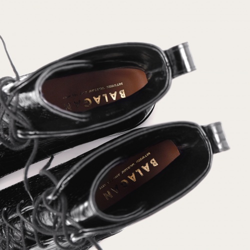Tzava Boots, black croco OUTLET | Balagan Studio