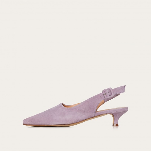 Viva Heels, lavender suede | Balagan Studio