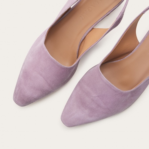 Viva Heels, lavender suede | Balagan Studio