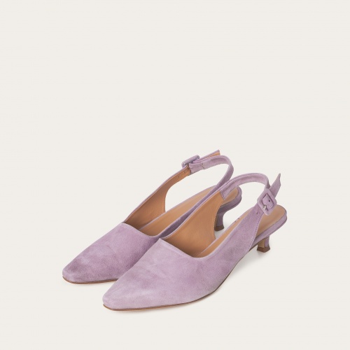 Viva Heels, lavender suede | Balagan Studio