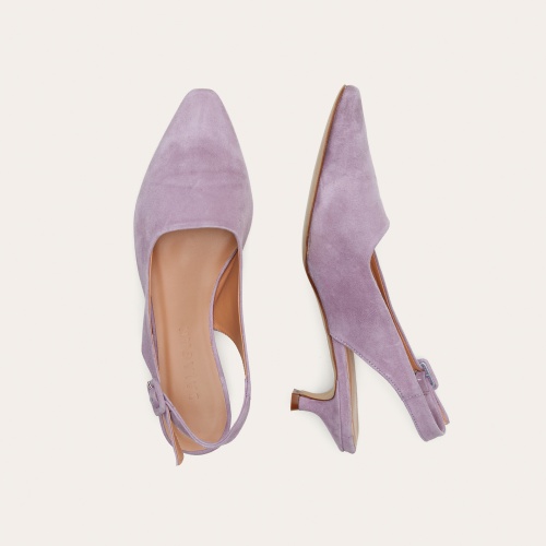 Viva Heels, lavender suede | Balagan Studio