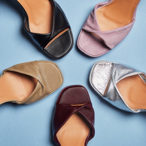 Bianca Sandals, aubergine | Balagan Studio