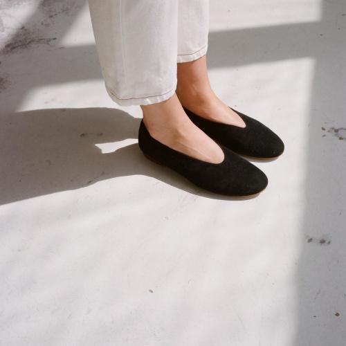 Opera Ballerina, black suede | Balagan Studio