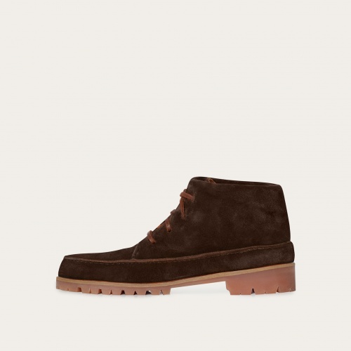 Geva Boots, dark chocolate velvet | Balagan Studio
