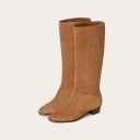 Martha high boots, caramel velvet