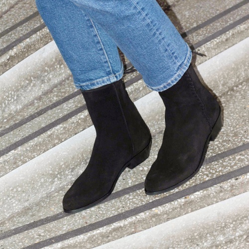 Rikma Boots, black velvet | Balagan Studio