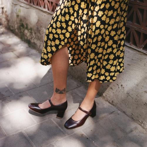 Dora High Heels, mahogany | Balagan Studio