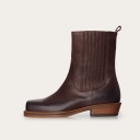 Rokev cowboy boots, waxed brown