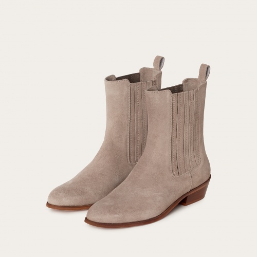 Ukaf Boots, grey velvet OUTLET | Balagan Studio