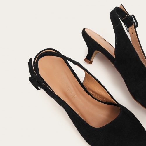 Viva Heels, black suede OUTLET | Balagan Studio