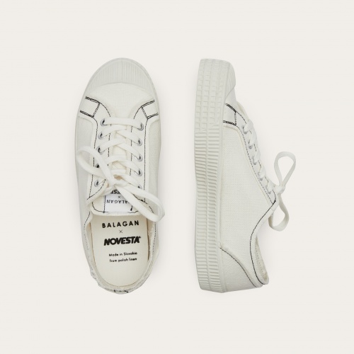 Novesta Star Master Women's sneakers VEGAN, pearl with black thread | Balagan Studio