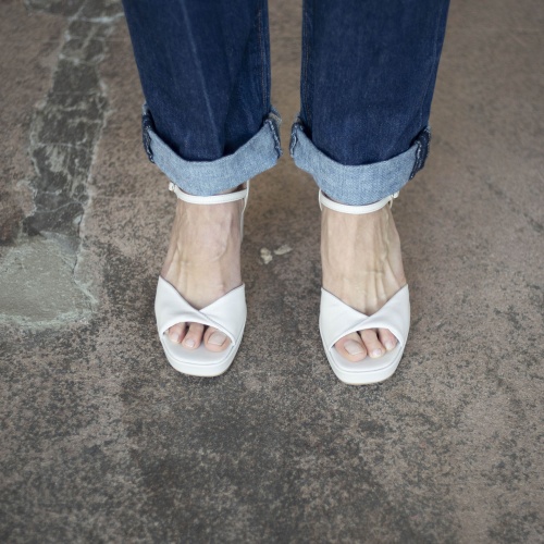 Bianca sandały, marcepanowy | Balagan Studio