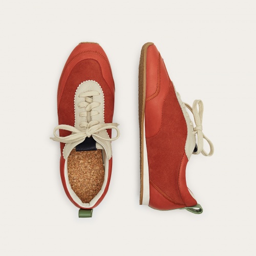 Ritza sneakersy, vintage czerwony nubuk | Balagan Studio