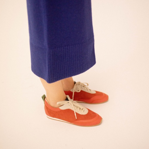 Ritza sneakers, vintage red nubuck| Balagan Studio