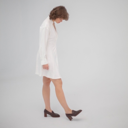 Patrizia czółenka, ciemny brąz | Balagan Studio