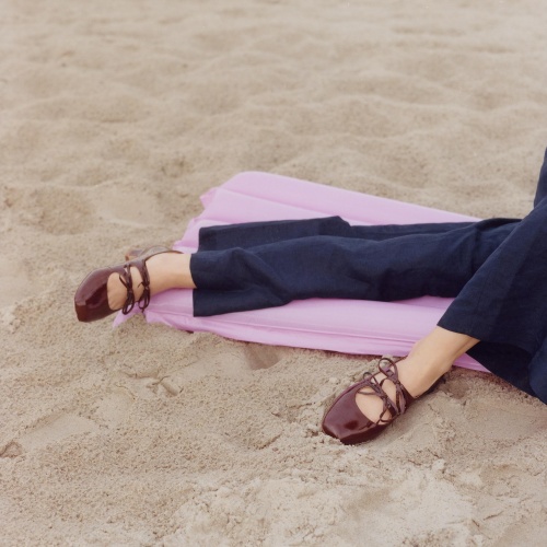 Greta czółenka, bordowy połysk | Balagan Studio