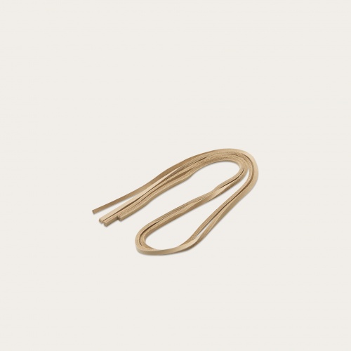 Shoelaces Tefer Flats, sand velvet | Balagan Studio