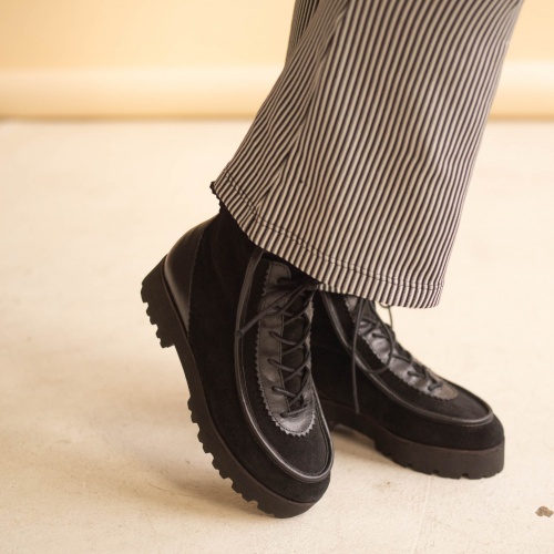 Junko Boots, black velvet OUTLET | Balagan Studio
