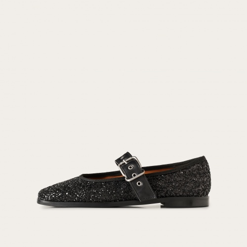 Louisine Ballerina, black glitter | Balagan Studio