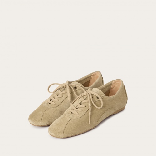 Bowling Flats, wheat velvet | Balagan Studio
