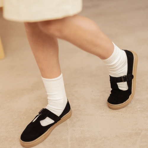 Sababa Sneakers, black velvet | Balagan Studio