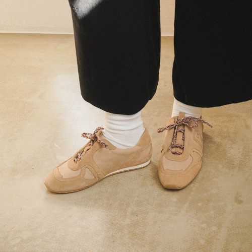 B. No.1 Sneakers, beige nubuck | Balagan Studio