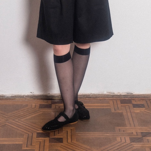 Achla półbuty, czarny welur | Balagan Studio