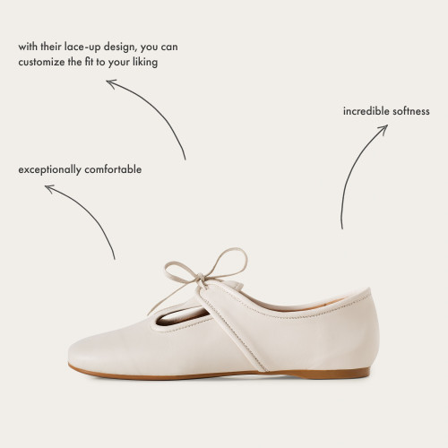 Parpar Flats, cream | Balagan Studio