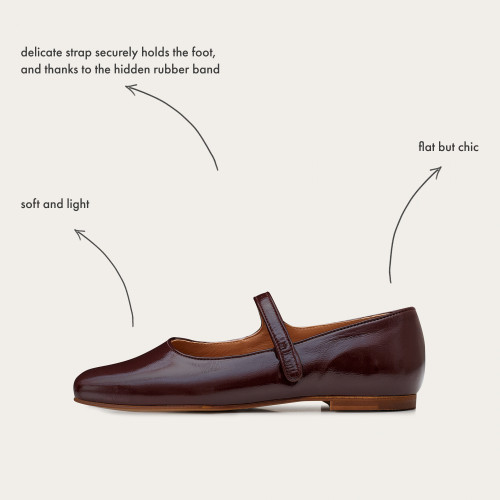 Pass Ballerina, glossy bordo | Balagan Studio