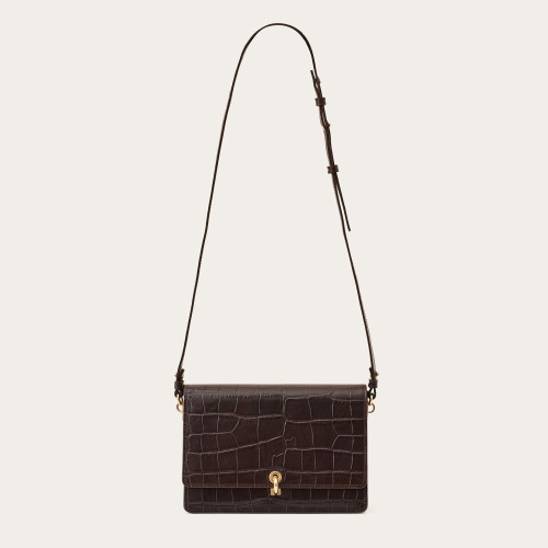 Jubilee Bag M, brown croco | Balagan Studio