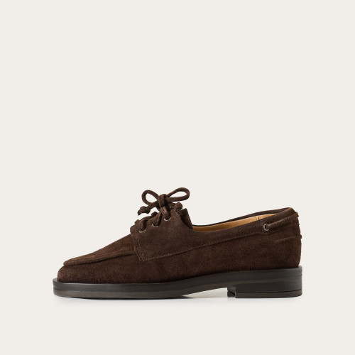 Yacht Flats, brown croco | Balagan Studio