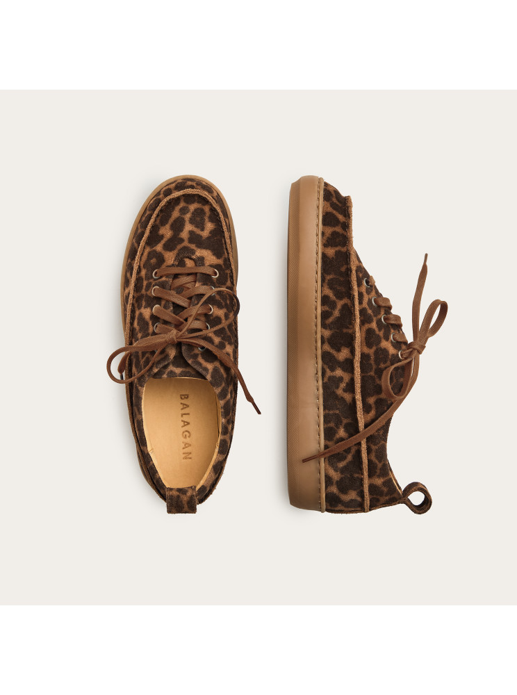 Riva sneakersy, cętki welur | Balagan Studio