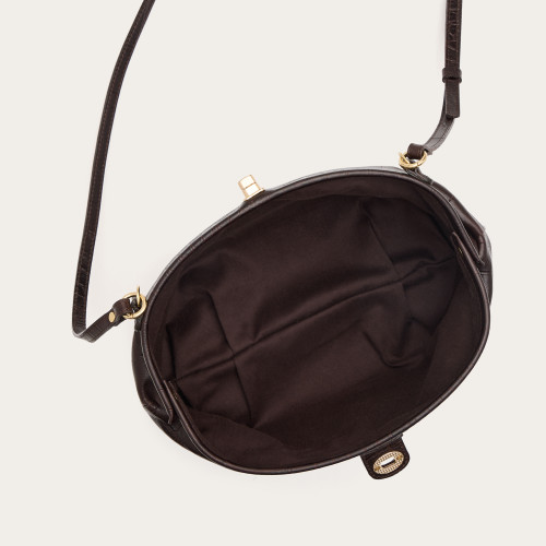 Betty Bag M, brown croco | Balagan Studio