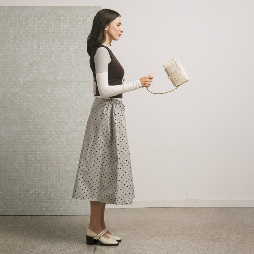 Roha torebka S, śmietankowy wzór krokodyla | Balagan Studio