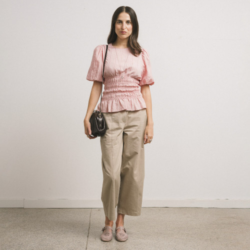 Betty Bag M, brown croco | Balagan Studio
