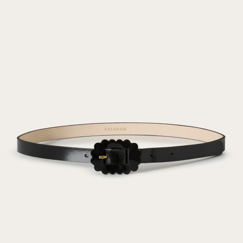 Belt №8, glossy black | Balagan Studio