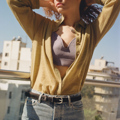Belt №6, deep brown pony | Balagan Studio