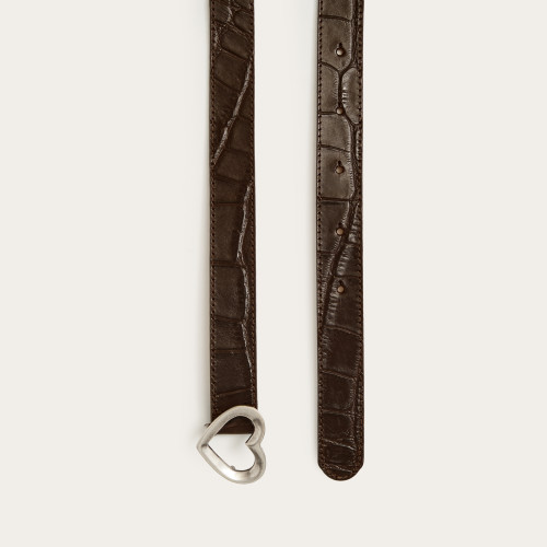 Love Belt, brown croco | Balagan Studio
