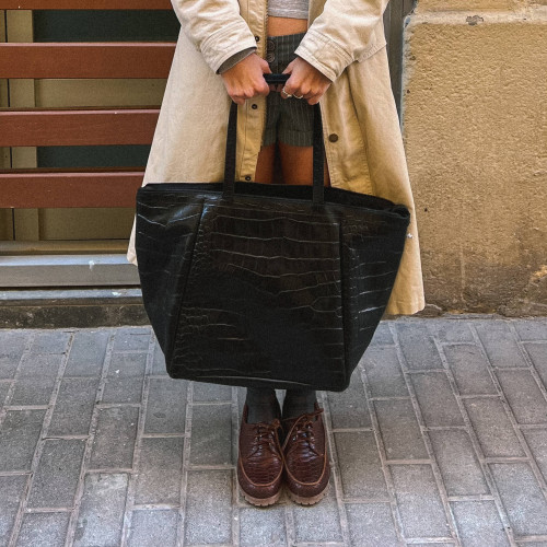 Tefer Flats, brown croco | Balagan Studio