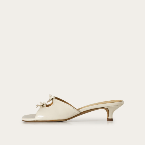 Harper slides, cream gloss | Balagan Studio