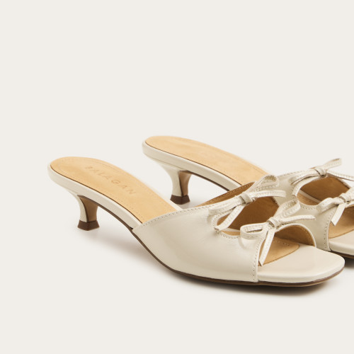 Harper slides, cream gloss | Balagan Studio