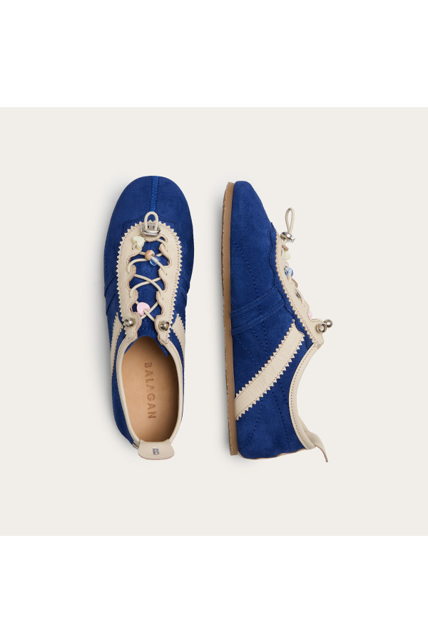 Gent sneakersy, chabrowy welur | Balagan Studio