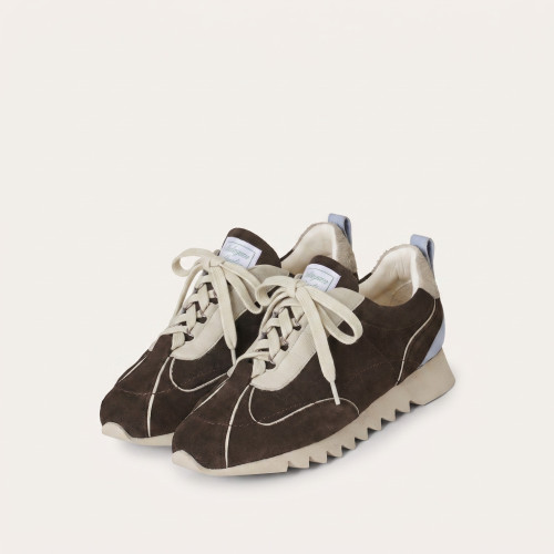 Karish Sneakers, dark chocolate velvet | Balagan Studio
