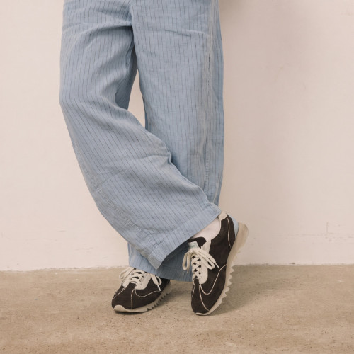 Karish Sneakers, dark chocolate velvet | Balagan Studio