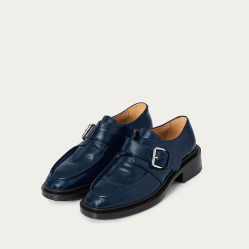 Dorian Flats, navy gloss | Balagan Studio