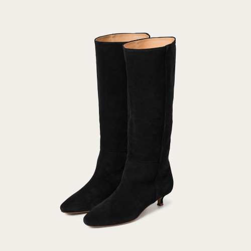 Stockholm High Boots, black velvet I  Balagan Studio