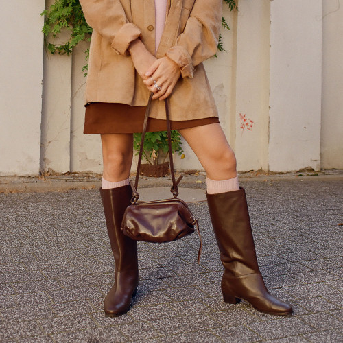 Martha High Boots, deep brown | Balagan Studio