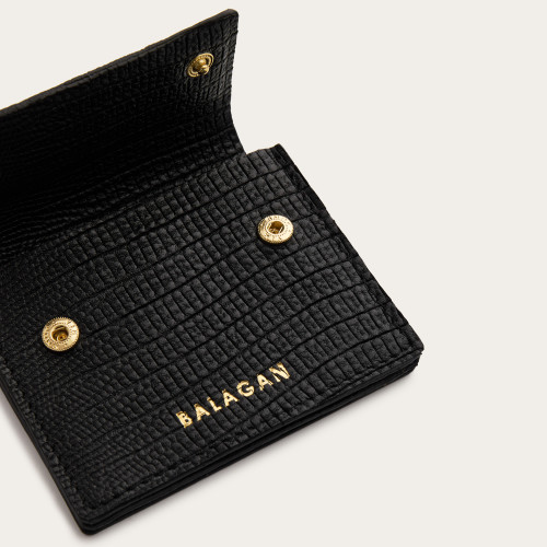 Akord wallet, black lizard | Balagan Studio