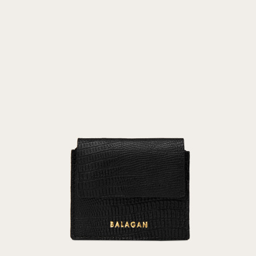 Akord wallet, black lizard | Balagan Studio
